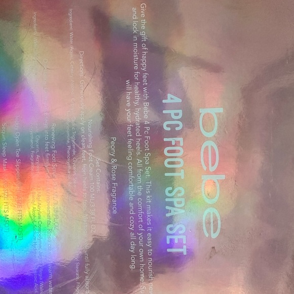 bebe Pink 4 Pc Foot Spa Set New - Picture 4 of 4